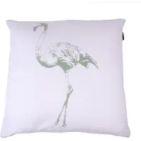 In the Mood Flamingo - Sierkussen - Ivoor/Faded Mint - 50x50 cm