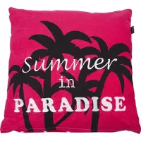 In the Mood Paradise Zigzag - Sierkussen - 50x50 cm - Fuchsia