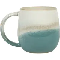 Sass & Belle Dip glazed ombre koffie mok blauw van Sass en Belle