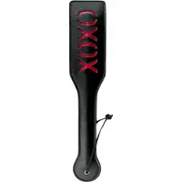 Easytoys Fetish Collection Zwarte Leren Paddle XOXO