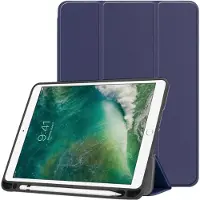 IMoshion Trifold Bookcase voor de Apple iPad 6 (2018) 9.7 inch / iPad 5 (2017) 9.7 inch / Air 2 (2014)/Air 1 (2013) - Donkerblauw