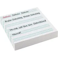 Amscan Servetten Mijn School Start 33 Cm Papier Wit/blauw (de)