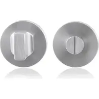 GPF bouwbeslag Toiletgarnituur 50x8mm stift 5mm grote knop - RVS geborsteld