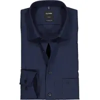 Olymp Overhemd Luxor Modern-Fit Donkerblauw | Blauw | Maat 40