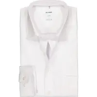 Olymp Luxor Comfort Fit Overhemd wit, Effen