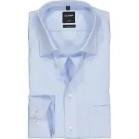 Olymp Luxor Overhemd Blue Derby | Blauw | Maat 47