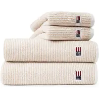 Lexington Icons Original Striped handdoek 30x50 cm White-tan