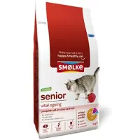 Smolke 4x Kattenvoer Senior Kip 2 Kg