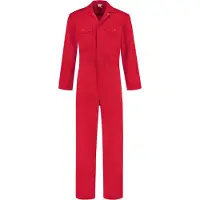 Bestex Overall Drukknoop polyester/katoen Rood 50 / Rood