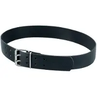 FHB Carsten Leren riem, dubbele doorn Zwart maat 130 cm uniseks