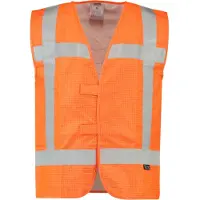 Tricorp 453018 Veiligheidsvest RWS Vlamvertragend Antistatisch Fluor Oranje maat XS-S uniseks