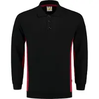 Tricorp 302001 Polosweater Zwart-Rood maat XS heren