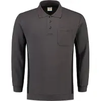 Tricorp 302001 Polosweater Donkergrijs-Zwart maat M heren