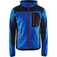 Blakläder Gebreid vest met softshell 49302117 | Korenblauw/Zwart | Maat 4XL - 7330509446348