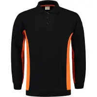 Tricorp 302001 Polosweater Zwart-Oranje maat S heren
