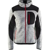 Blakläder Gebreid vest met softshell 49302117 | Grijs mêlee/Zwart | Maat XS - 7330509411865