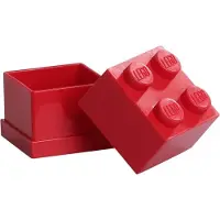 LEGO Opbergbox Lego Mini Brick 4 Rood