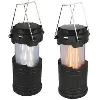 Powerplus Koala LED Camping Lantaarn Powerbank met 2 lichtstanden vlameffect en helder wit licht