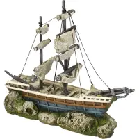 Ebi Aqua Della Boot met Zeilen (Andere objecten), Aquarium decoratie