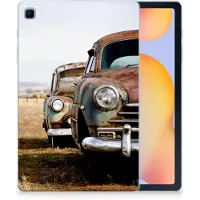 B2Ctelecom Samsung Galaxy Tab S6 Lite | S6 Lite (2022) Tablet Backcover met foto Vintage Auto