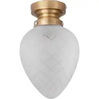 Globen Lighting Juni IP44 plafondlamp Geslepen wit