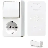 JUNG AP600-combinatieschakelaar wit met RA-bundel - B676AWW