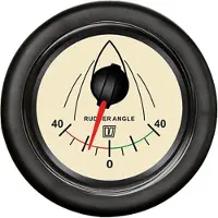 VETUS Rudder Angle Indicator 12-24v Zilver 52 mm