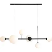 Aldex Hanglampe , Dione, dimbare, Zwart, Woonkamer, Metaal, Modern