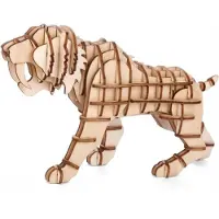 Kikkerland 3D houten puzzel Tijger