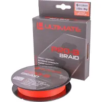Ultimate Pro-8 Braid 0.16mm 10kg 150m Fluo Orange - Gevlochten Lijn