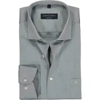 Casa Moda Modern Fit overhemd grijs gemêleerd
