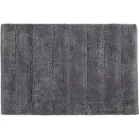 Differnz Badmat Stripes 45x75 cm Katoen Grijs
