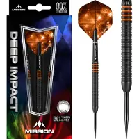 Mission Dartpijlen Deep Impact M4 Zwart - Oranje Lengte Barrel 54 mm - Barrel Dikte 6,40 mm