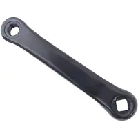 Overig Crank links aluminium spieloos 152mm ruit zwart - ZWART
