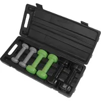 Schildkröt Fitness - Vinyl-Hantelset Im Koffer - Functional training grijs/zwart
