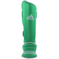 Adidas scheen- en wreefbeschermers Economy Lime/Zilver Large