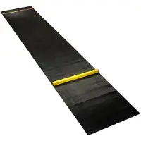 Bull's Rubber dartmat + oche 300x60 cm (Black, 4 Meter with Ring)