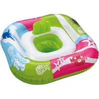 Beco Schwimmring m. Sitz - 0-11 kg - Grün/Pink/Blau - - 0-1 Jahre (50-80) - Schwimmring