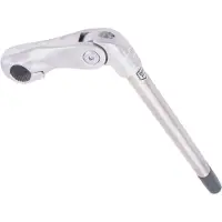 Ergotec stuurpen kobra verstelbaar rvs 22,2 / 300x110 / 25,4 mm zilver