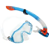 Schildkröt - Junior Schnorchel Set Barbados - Strandspeelgoed blauw/oranje