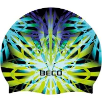 Beco badmuts unisex silicone print groen one size