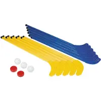 Megaform Groot Vloerhockey Set - 20 sticks Blauw/geel