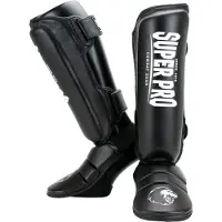 Super Pro Scheenbeschermer Protector Zwart/Wit Extra Small