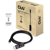Club 3D 900224580 1.8 M Usb-c Naar Displayport-adapter