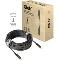 Club 3D CAC-1589 USB-C-kabel USB-C stekker 20.00 m Zwart