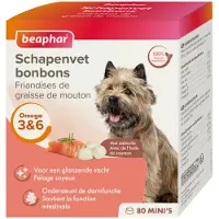 Beaphar 6x Schapenvet Bonbons Mini Zalm 245 gr