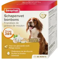 Beaphar 6x Schapenvet Bonbons Mini Knoflook 245 Gr