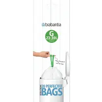 Brabantia 12x Vuilniszakken Met Trekbandsluiting 23-30 Liter Type G 20 Zakken