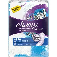 Always Discreet Verband Voor Urineverlies - Plus Long - Voordeelverpakking 4 x 10 stuks