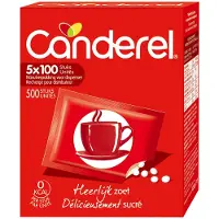 Canderel 6x Rood Zoetjes Navulling 500 Stuks